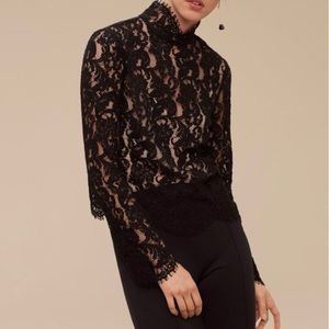 Aritzia Wilfred Dalida Blouse Black size L